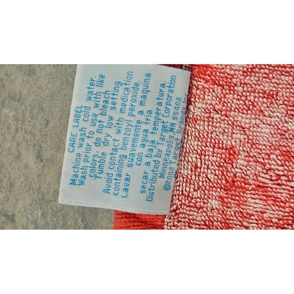 Stephen Sprouse Graffiti Beach Towel 2002 Target Jay Franco Red Blue Cotton Y2K